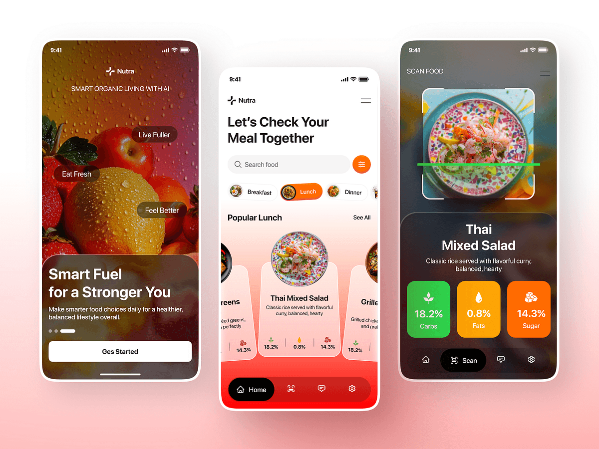 Health & Wellness App mobile application preview