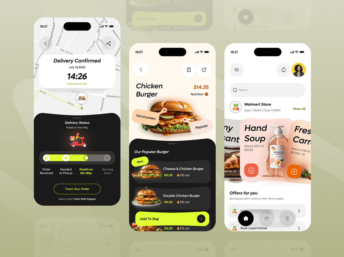 Restaurant App mobile application preview